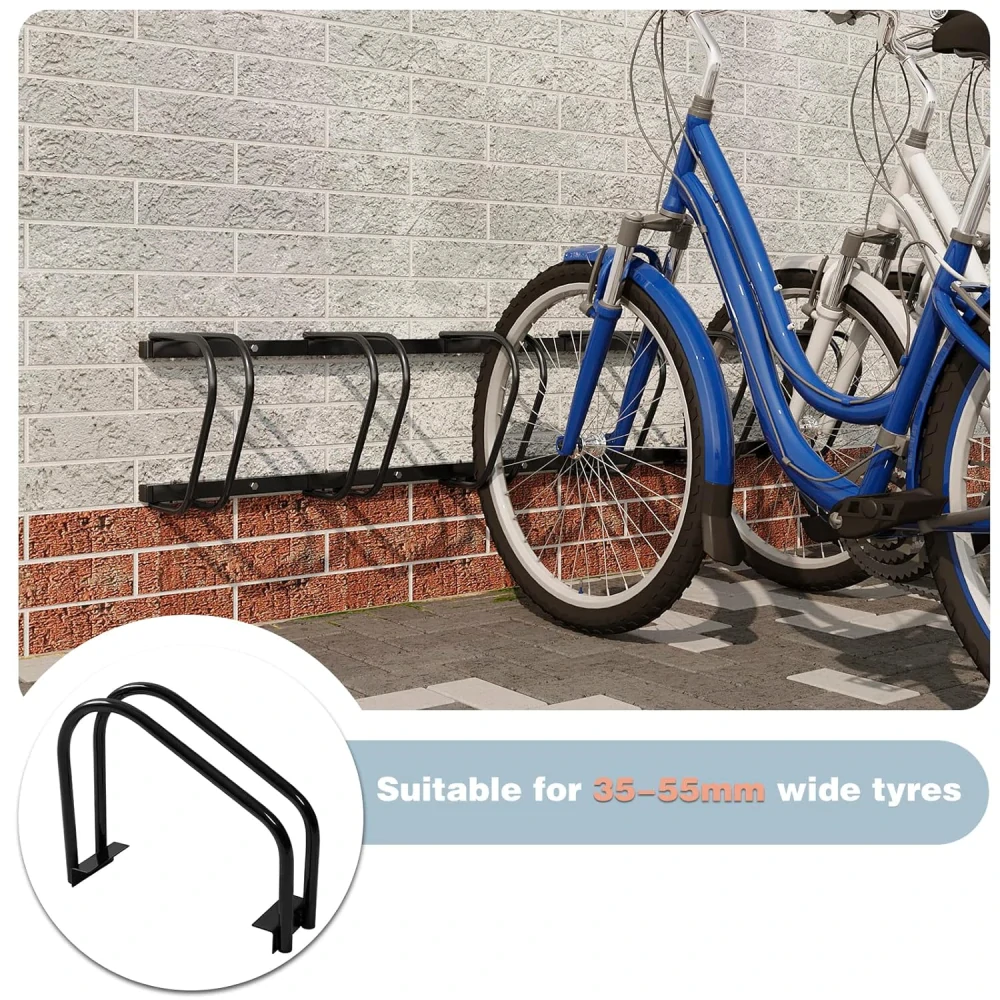 Stojan na kolo WOLTU FZ1139sz04 pro 6 jízdních kol v černé barvě