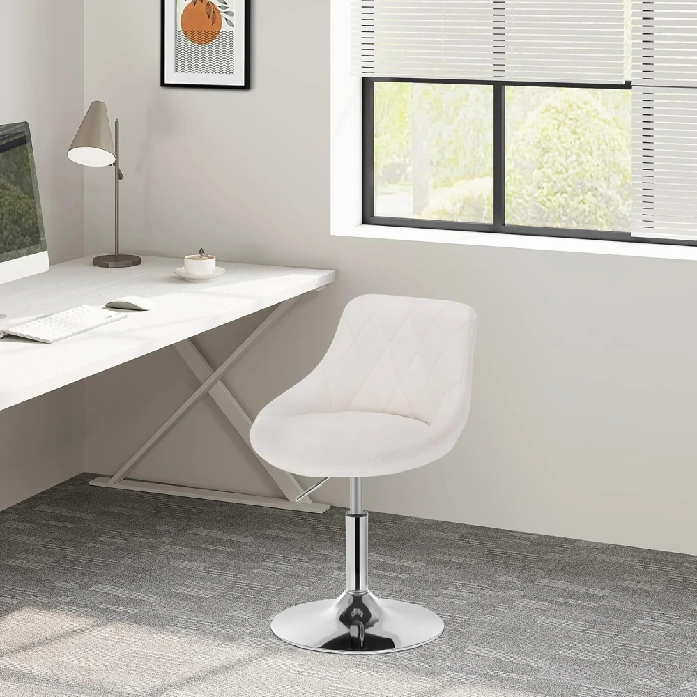 Pohodlná a ergonomická barová židle z umělé kůže a kovu