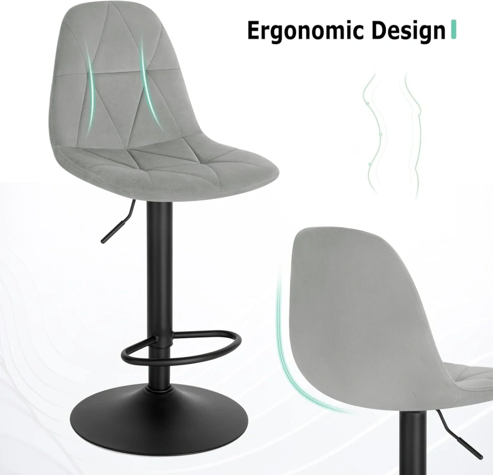 Barová židle Lestarain, jednoduchá nastavitelná a otočná