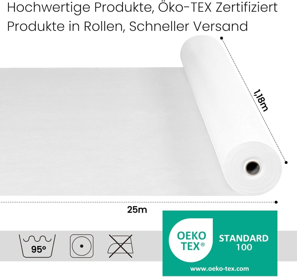 Jednorázový netkaný ubrus, Chránič stolu, Voděodolný ubrus 1,18 x 25 m