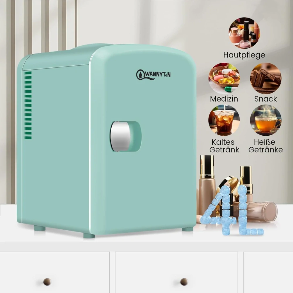 WANNYTON Mini lednička 4L, mini chladicí box s funkcí chlazení/ohřevu