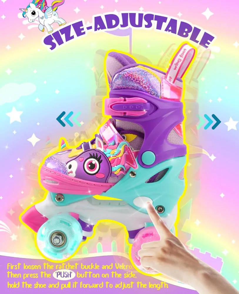Dětské kolečkové brusle Unicorn pro dívky