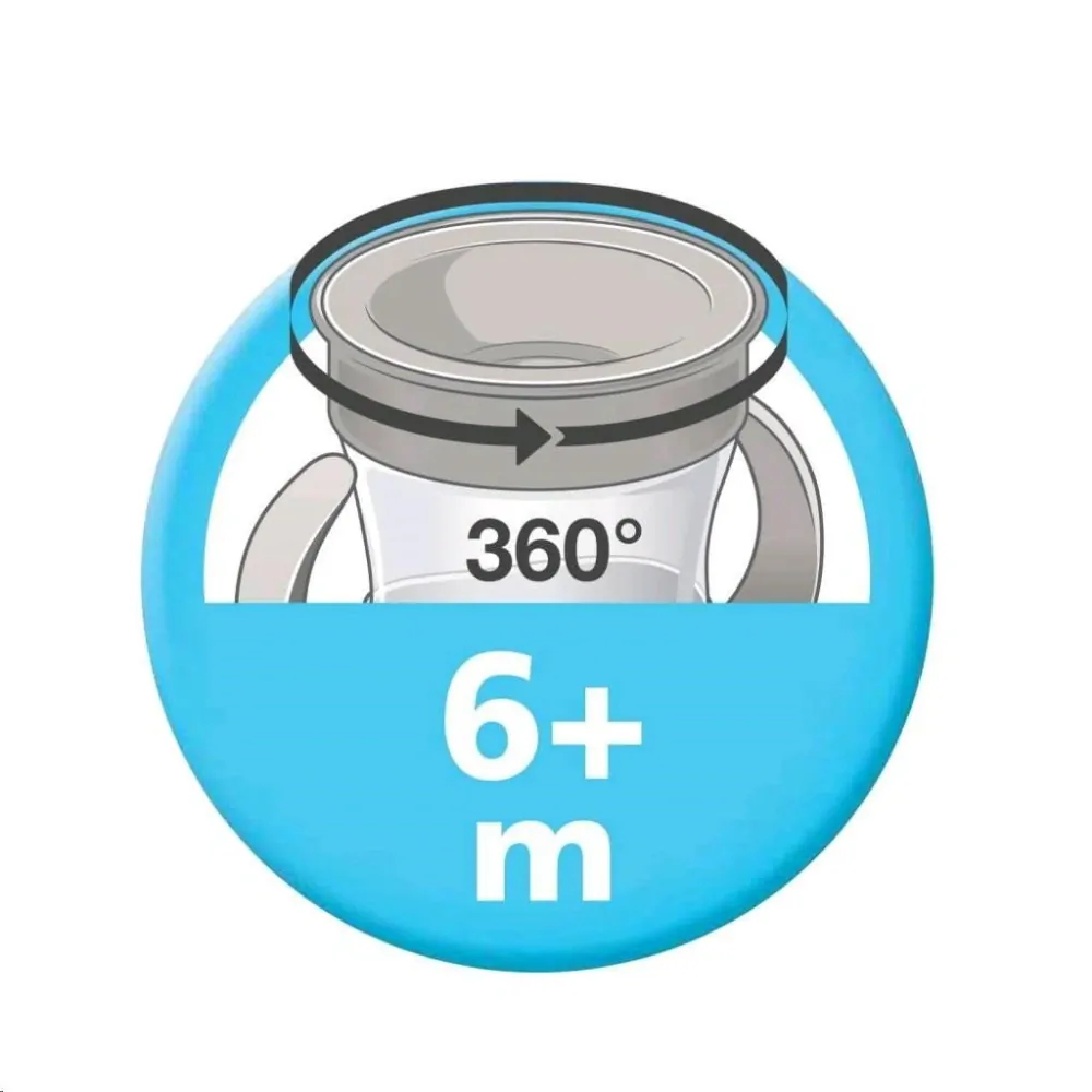 Nuk Dětský hrníček Mini Magic 360° s víčkem zelená