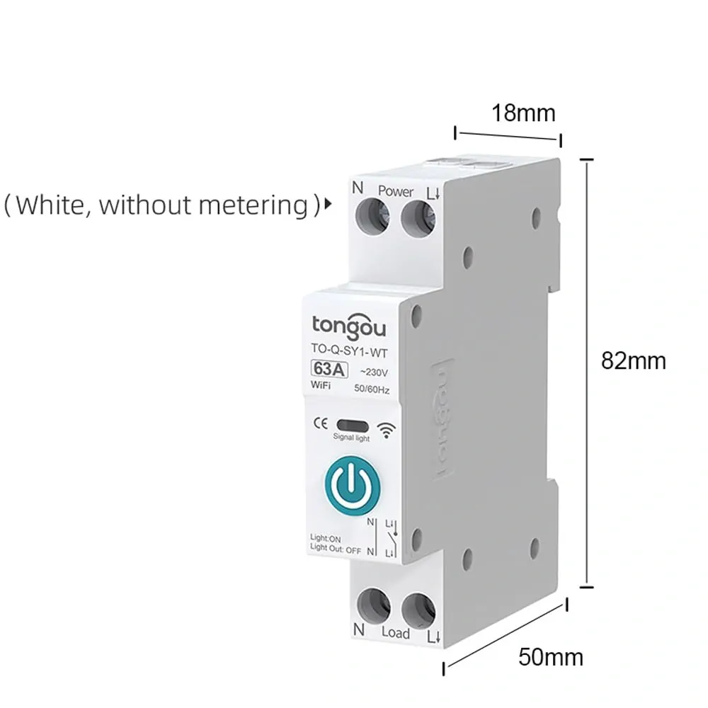 Din Rail Switch Smart WiFi Switch Bezdrátové dálkové ovládání
