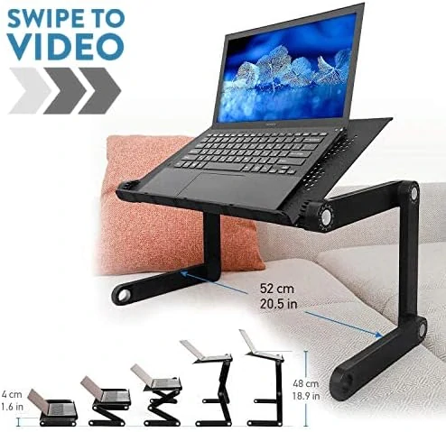 Skládací stolek pod notebook na postel Ergonomická