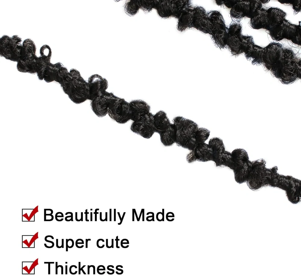 Xtrend Butterfly Locs 12 palců 6 balíčků Háčkované vlasy