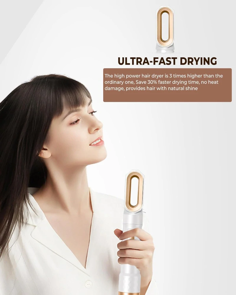 Ukliss 6v1 Air Styler Sada kartáčů pro vysoušeč vlasů