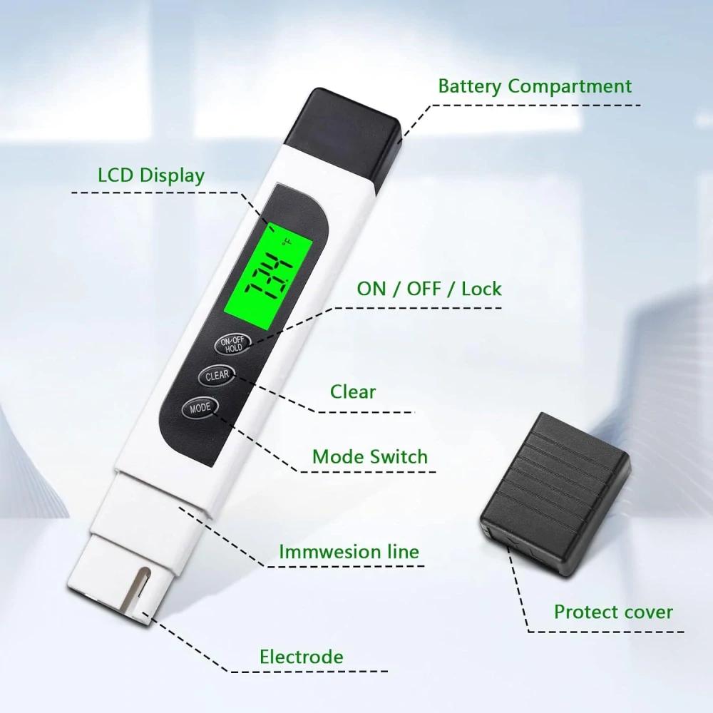 DIFCUL Cyfrowy miernik jakości wody 3 w 1