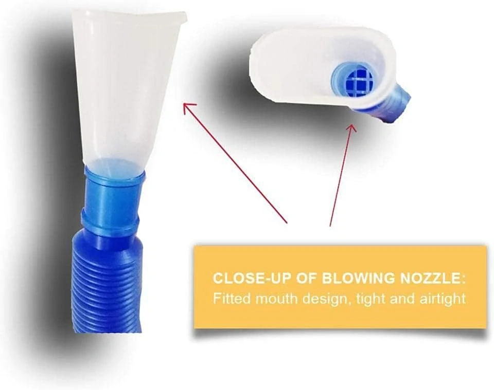 zalati Spirometrický dechový trenažér 5000 ml Prodyšný trenažér vitální kapacity pro domácí kancelářský trenažér