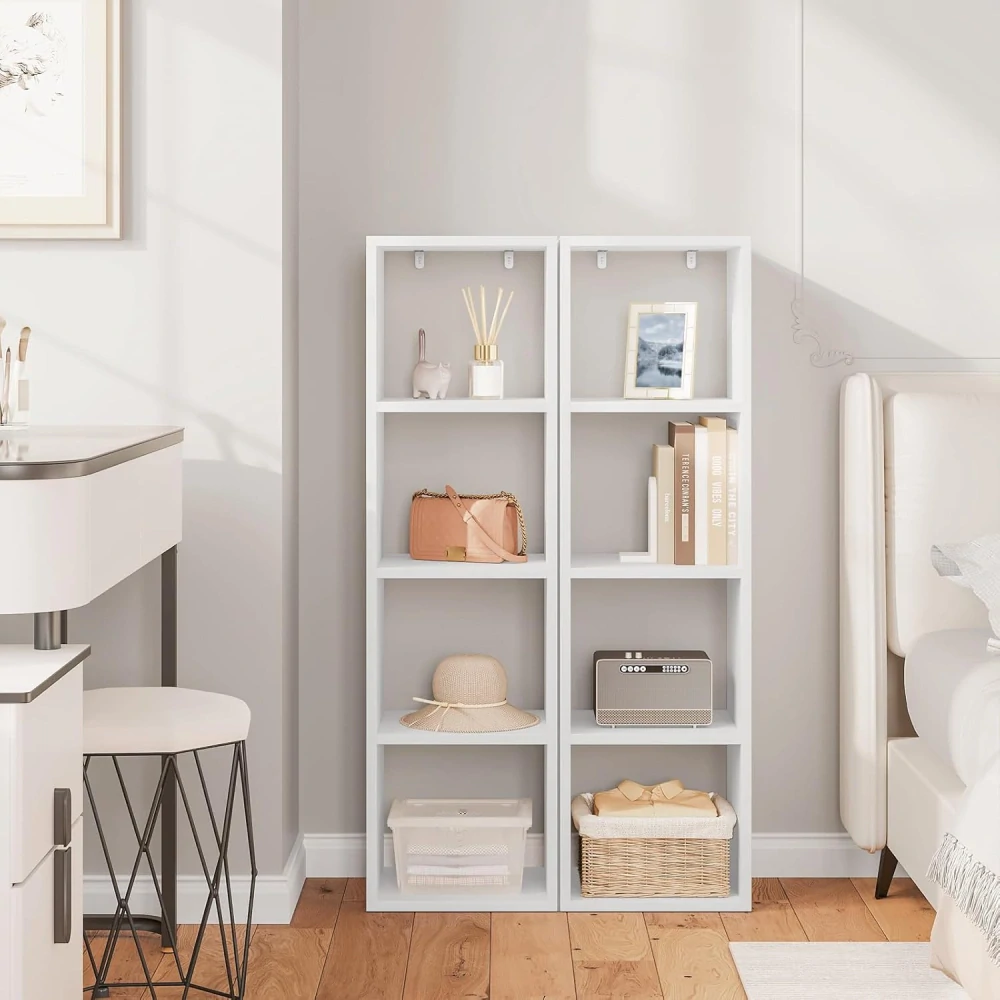 WOLTU SK051ws 4patrová knihovna 30 x 106,5 x 23,5 cm