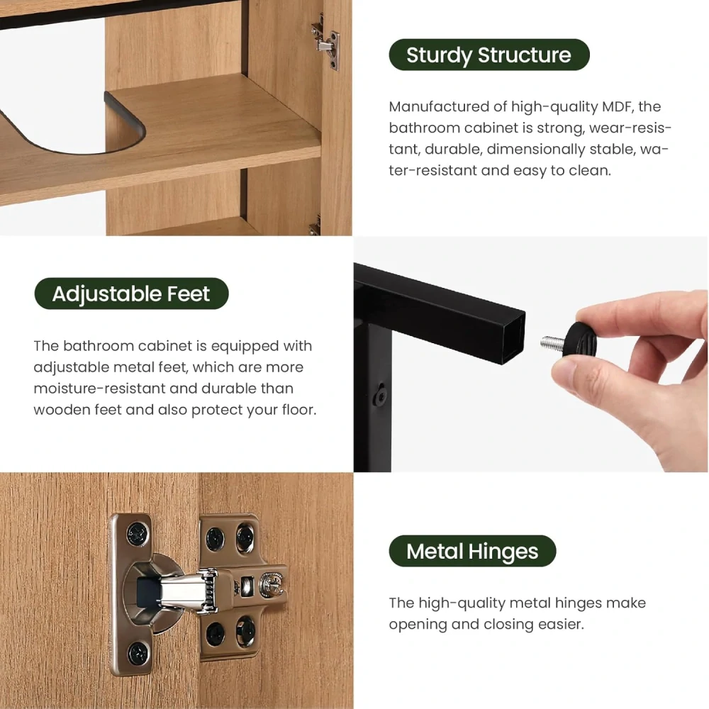 EUGAD skříňka pod umyvadlo 60x60x30