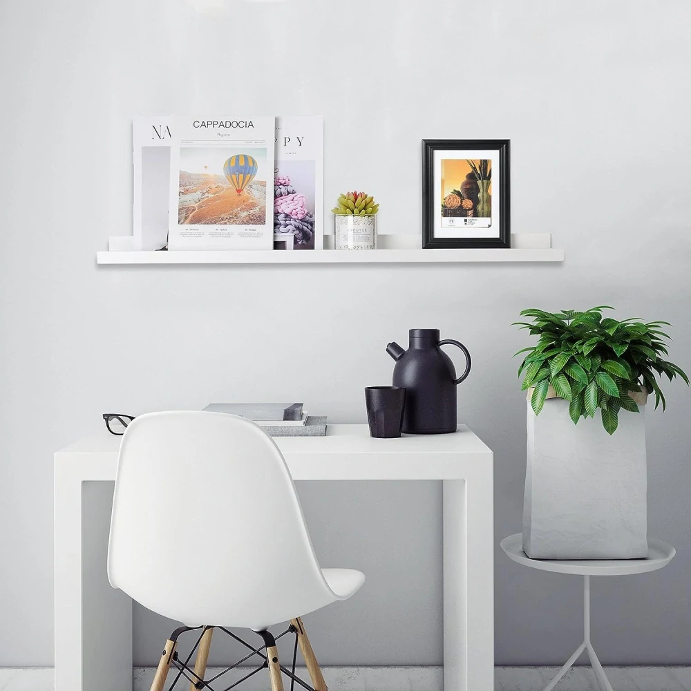 Stojan na obrázky WOLTU,100 cm, bílá