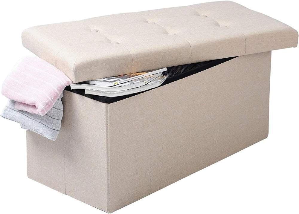 WOLTU taburet s úložným prostorem,76x37,5x38cm