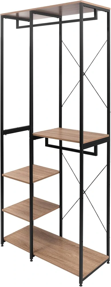 WOLTU věšák na oděvy se 4 úrovněmi 205 D x 40 W x 90 V