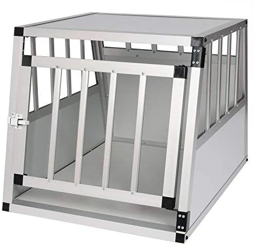 Eugad EHT469 Přepravní box pro psy 69 x 54 x 50 cm (DxŠxV), stříbrný