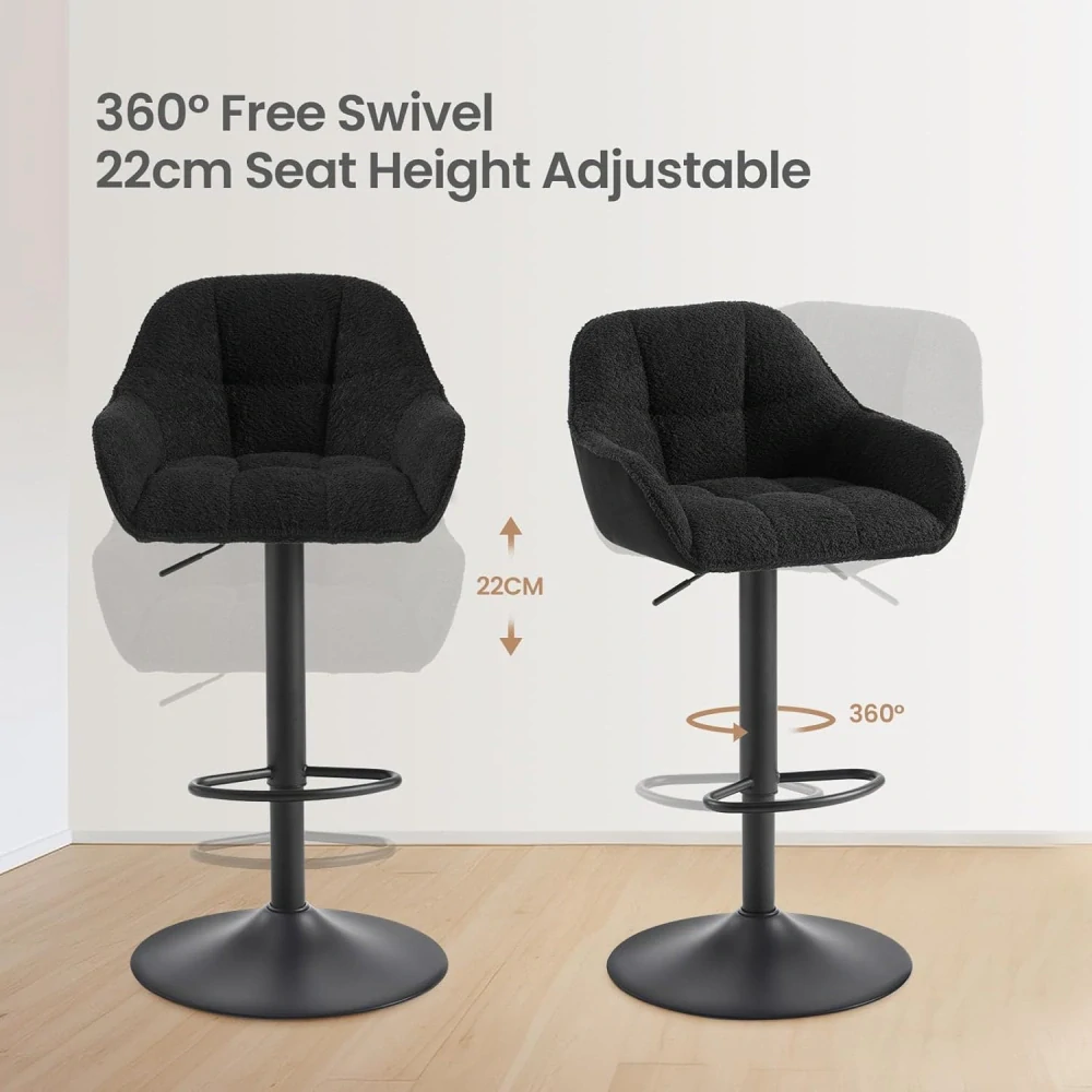 WOLTU BH400sz-2 Sada 2 barových židlí