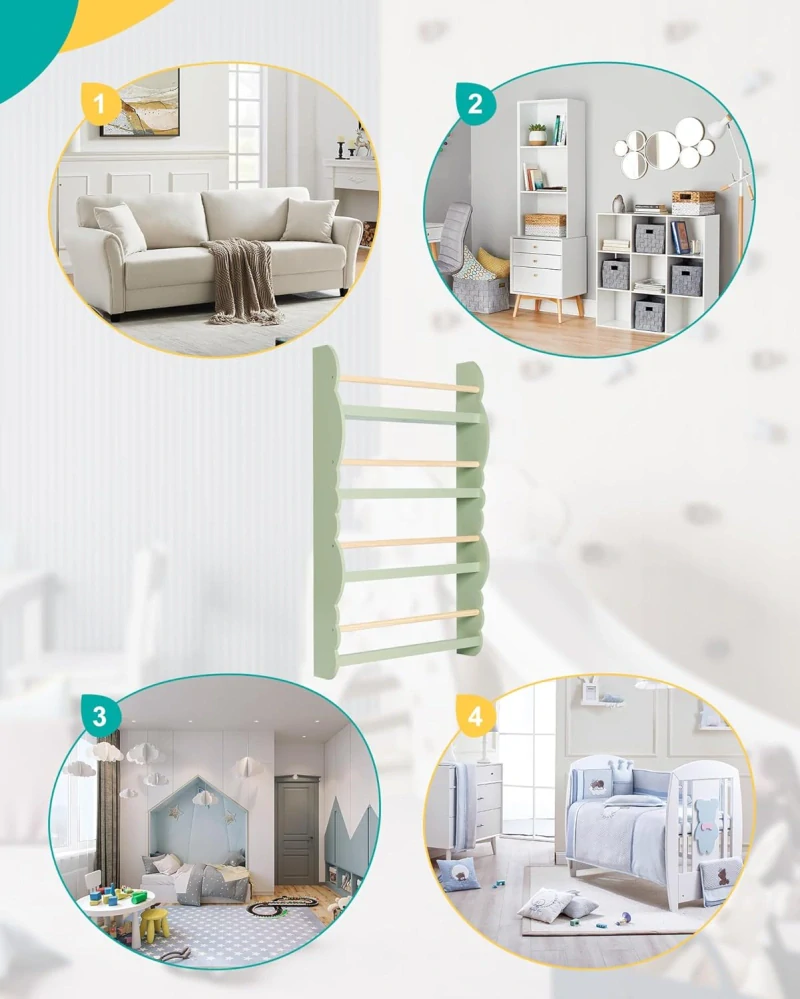 Dětská knihovna WOLTU nástěnná police