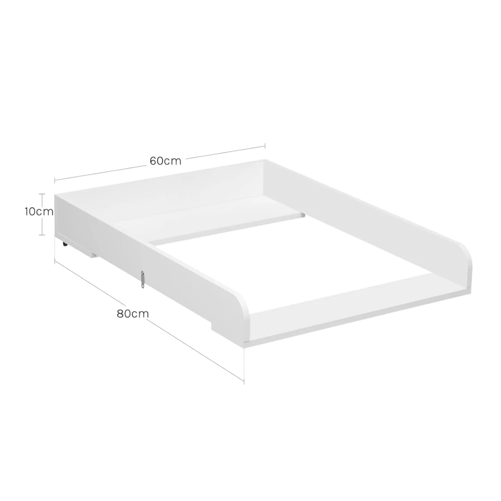 WOLTU nástavec na přebalovací pult 60 x 10 x 80 cm,