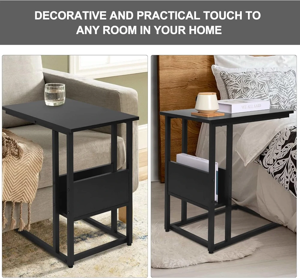 WOLTU Stolek Odkládací stolek Konferenční stolek z kovu