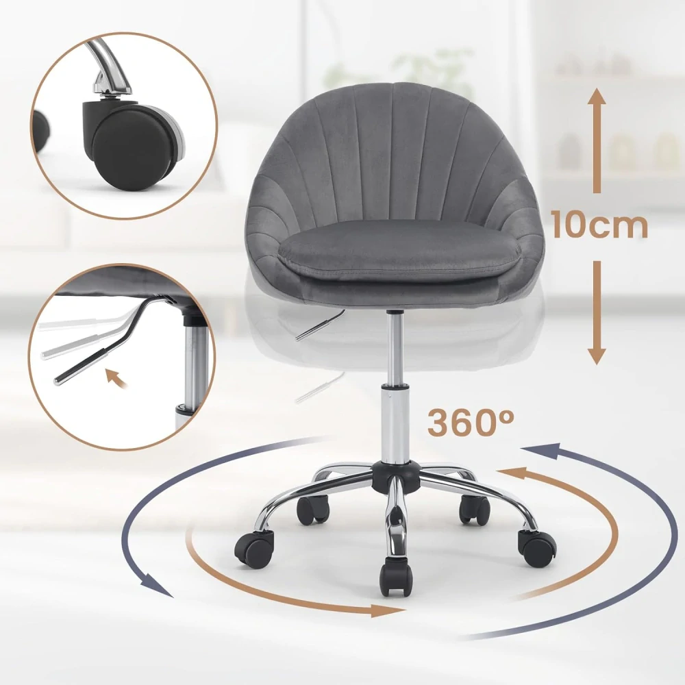 WOLTU křeslo pro domácí kancelář, ergonomické, kosmetické křeslo