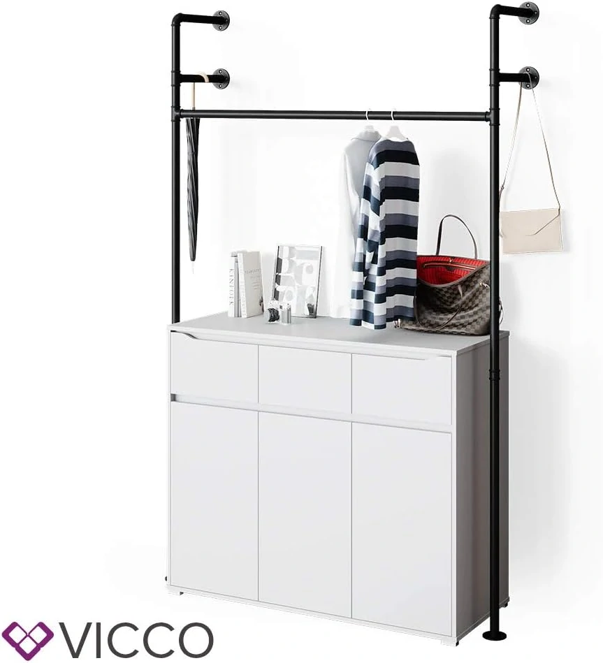 otevřená šatní skříň 120 x 220 cm