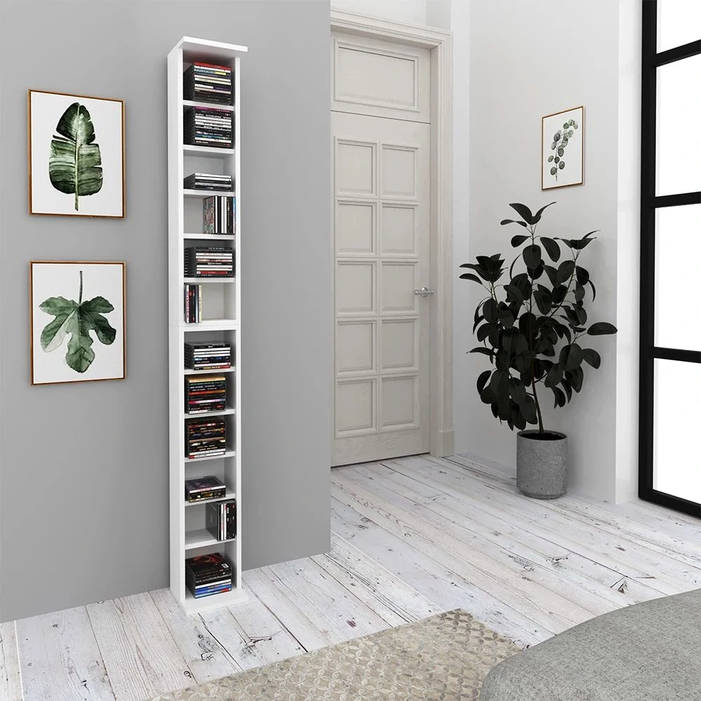 Vicco Police na CD Bílá 21 x 91.8 cm Velká sada 2 kusů