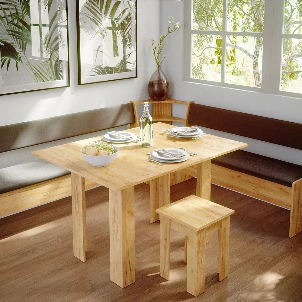 Vicco Lavice do jídelny do rohu Pískový dub 43.5 x 43.5 cm, Roman