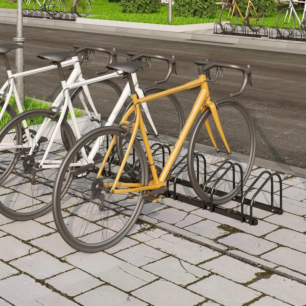 Stojan na kolo WOLTU FZ1139sz04 pro 6 jízdních kol v černé barvě