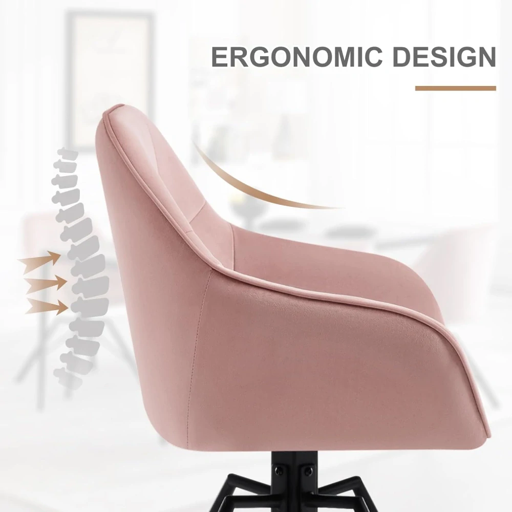 WOLTU BH365rs-1 Otočná jídelní židle Kuchyňská židle Čalouněná