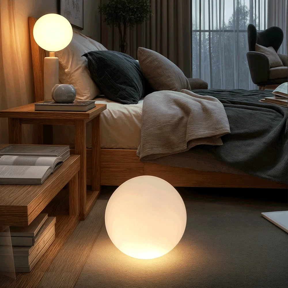 kulatá LED zahradní lampa 25 x 25 cm