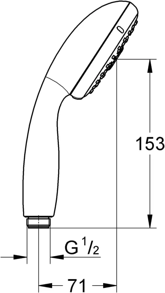 GROHE 3-funkční ruční sprchová hlavice