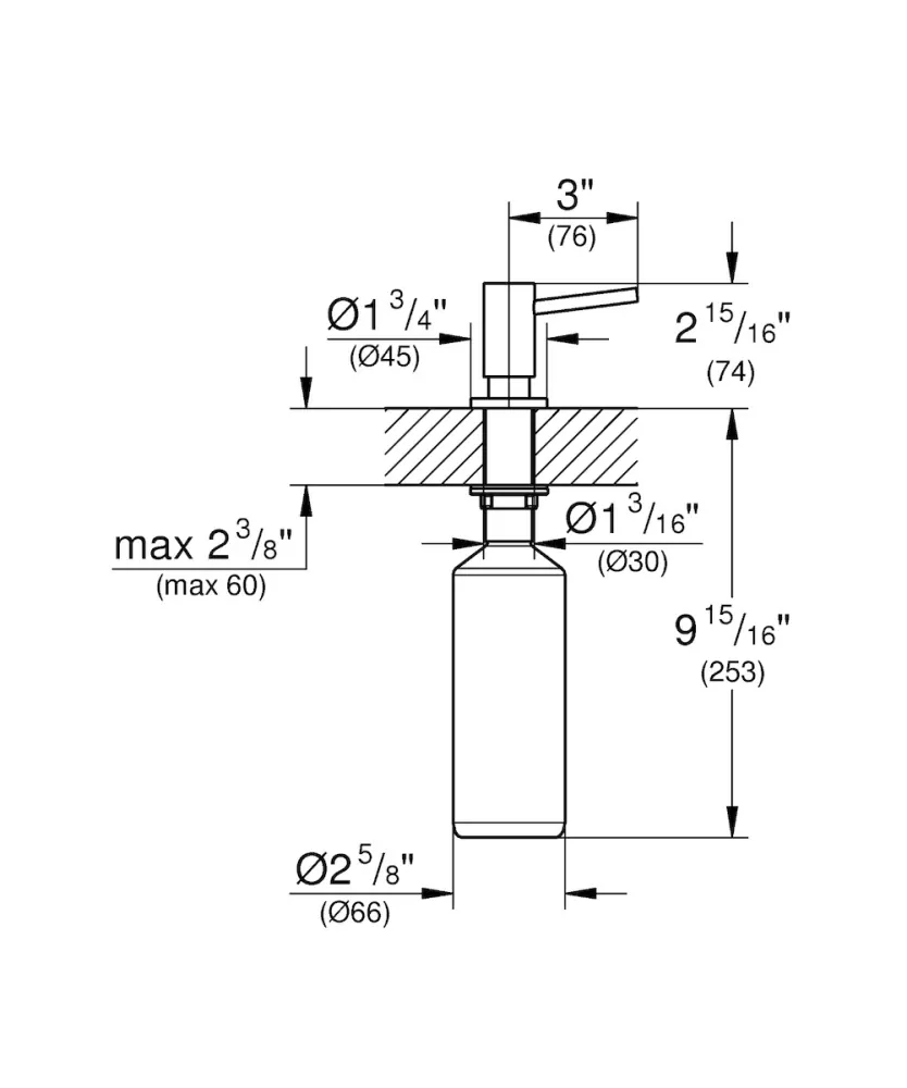 Dávkovač mýdla Grohe Cosmopolitan chrom G40535000