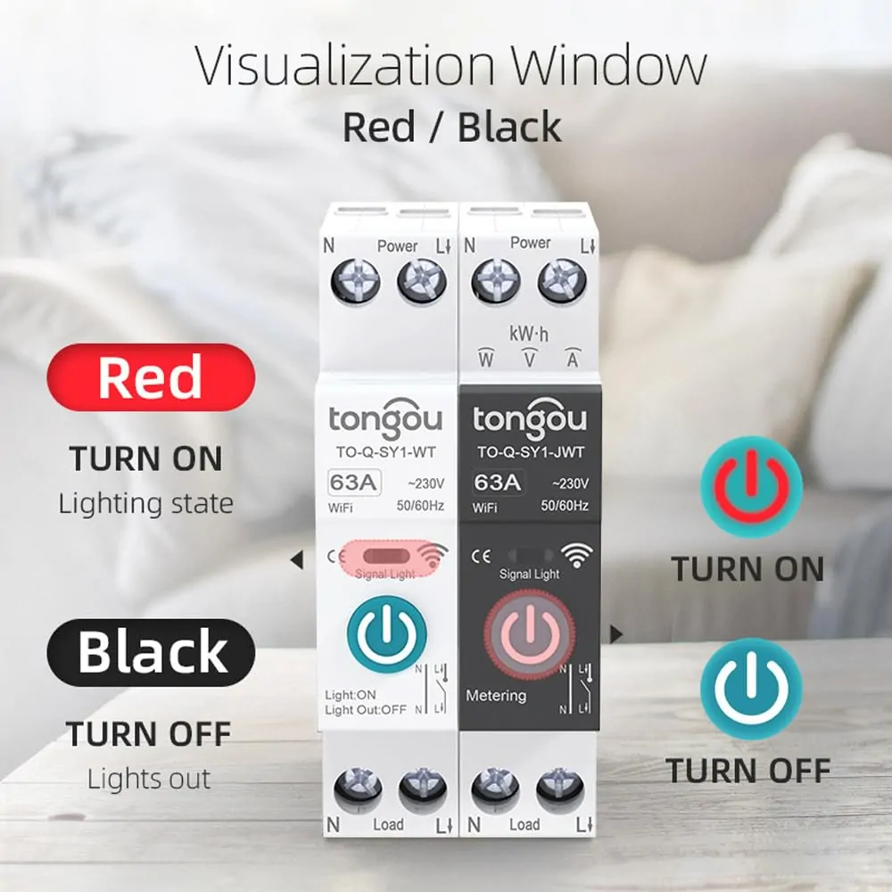 Din Rail Switch Smart WiFi Switch Bezdrátové dálkové ovládání