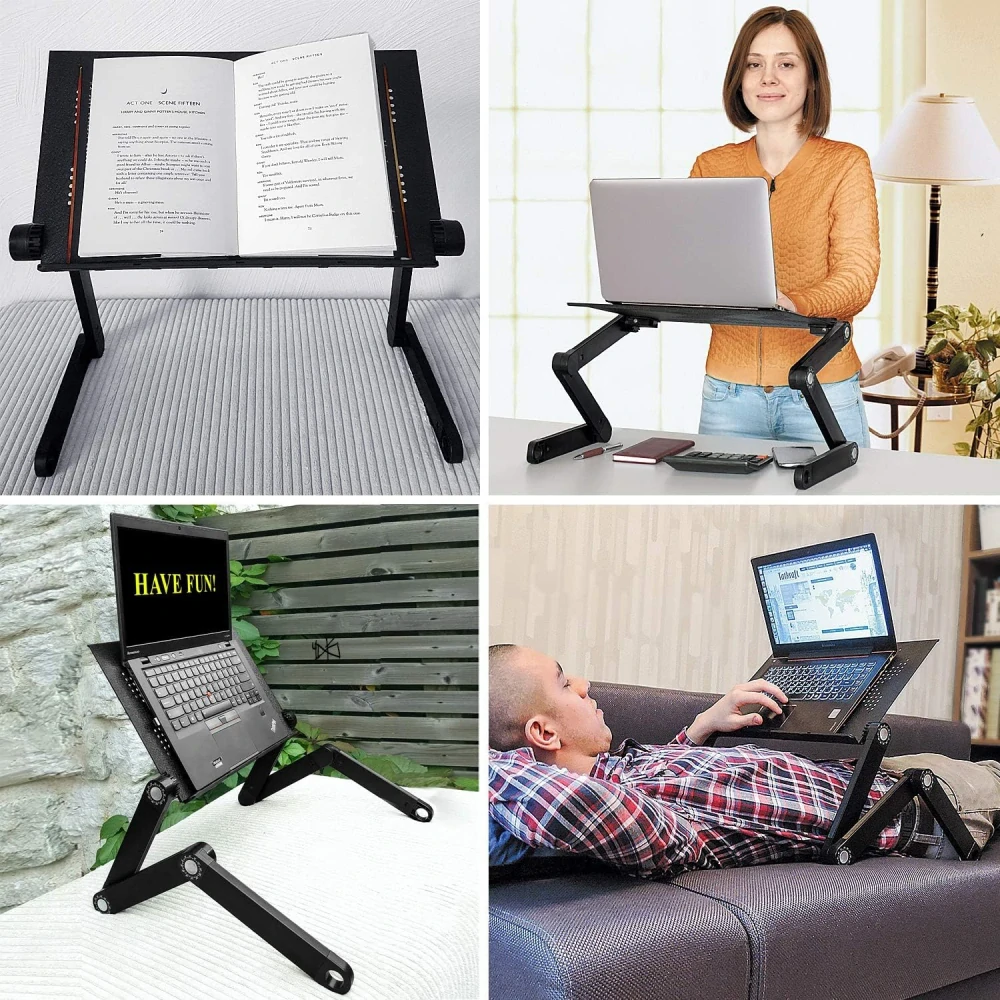 Skládací stolek pod notebook na postel Ergonomická