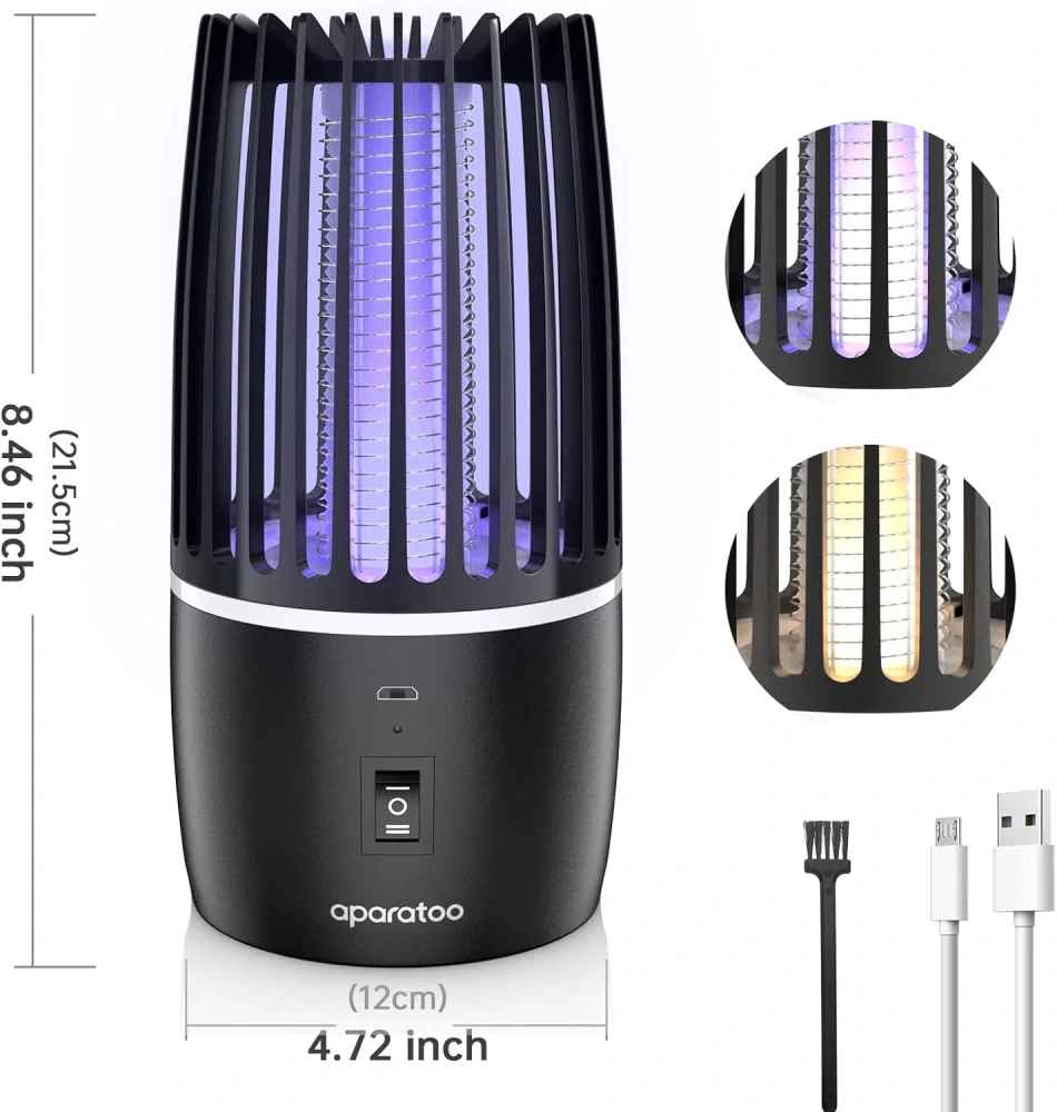 2v1 elektrická lampa odpuzující komáry s UV světlem