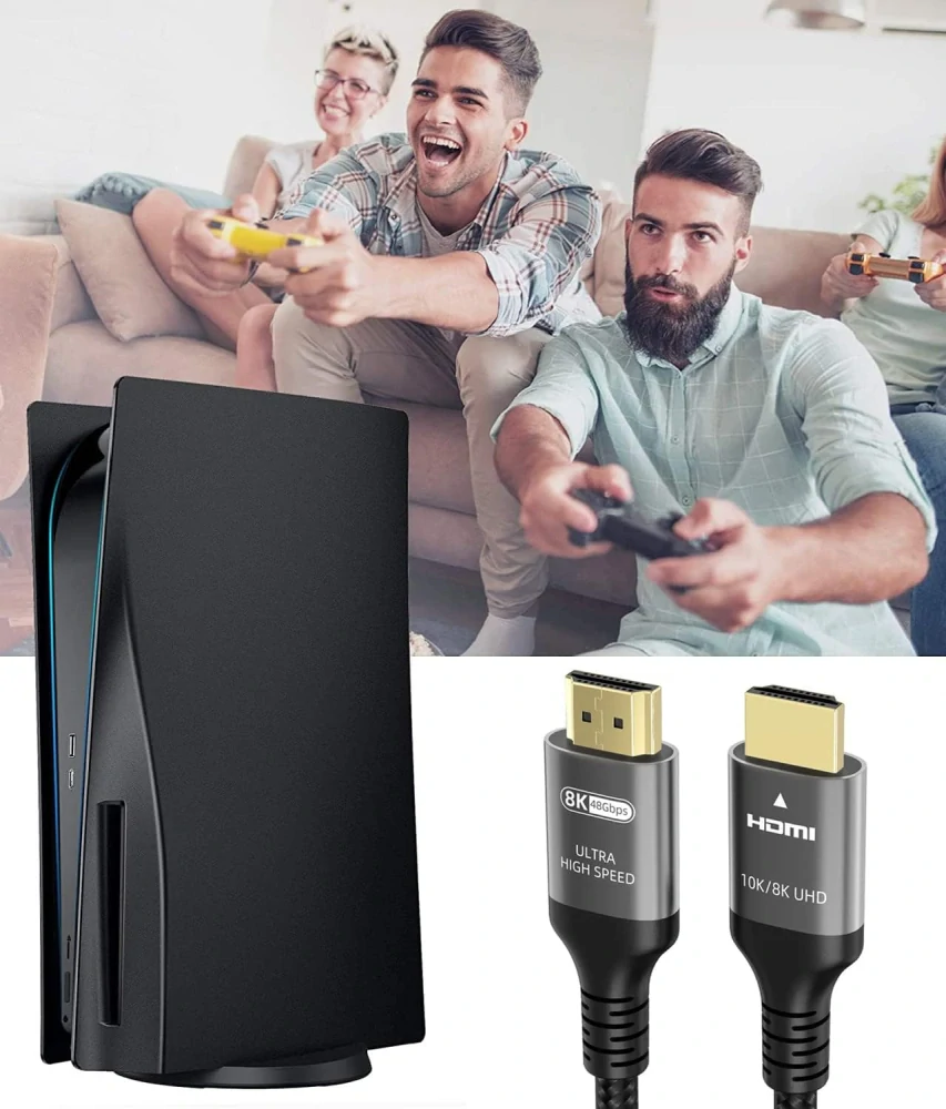 Ubluker 8K HDMI kabel 15M, Nylon Tonne Vysokorychlostní HDMI