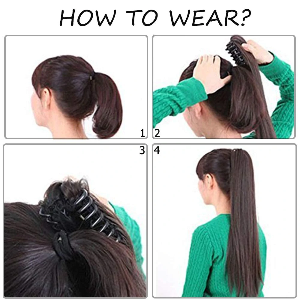 Silk-co Clip-In prodlužování vlasů do culíku 65 cm