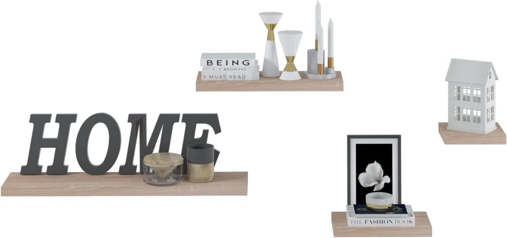 EUGAD 0118QJ nástěnná police, police na knihy