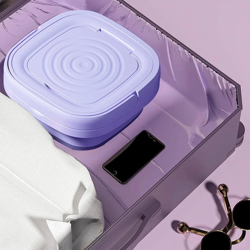 Přenosná mini pračka Auveach Skládací 8L automatická pračka pro kempování