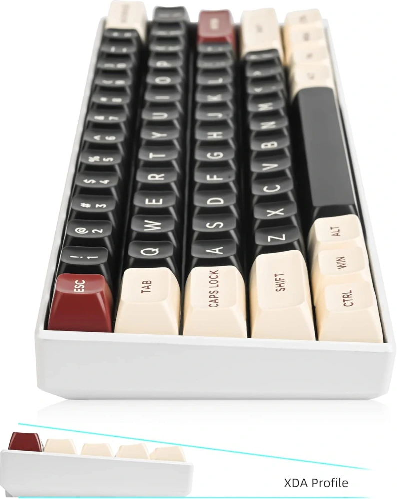 Klávesnice SOLIDEE 150 60 procent 150 kláves Double Shot PBT Custom Gaming Keycaps