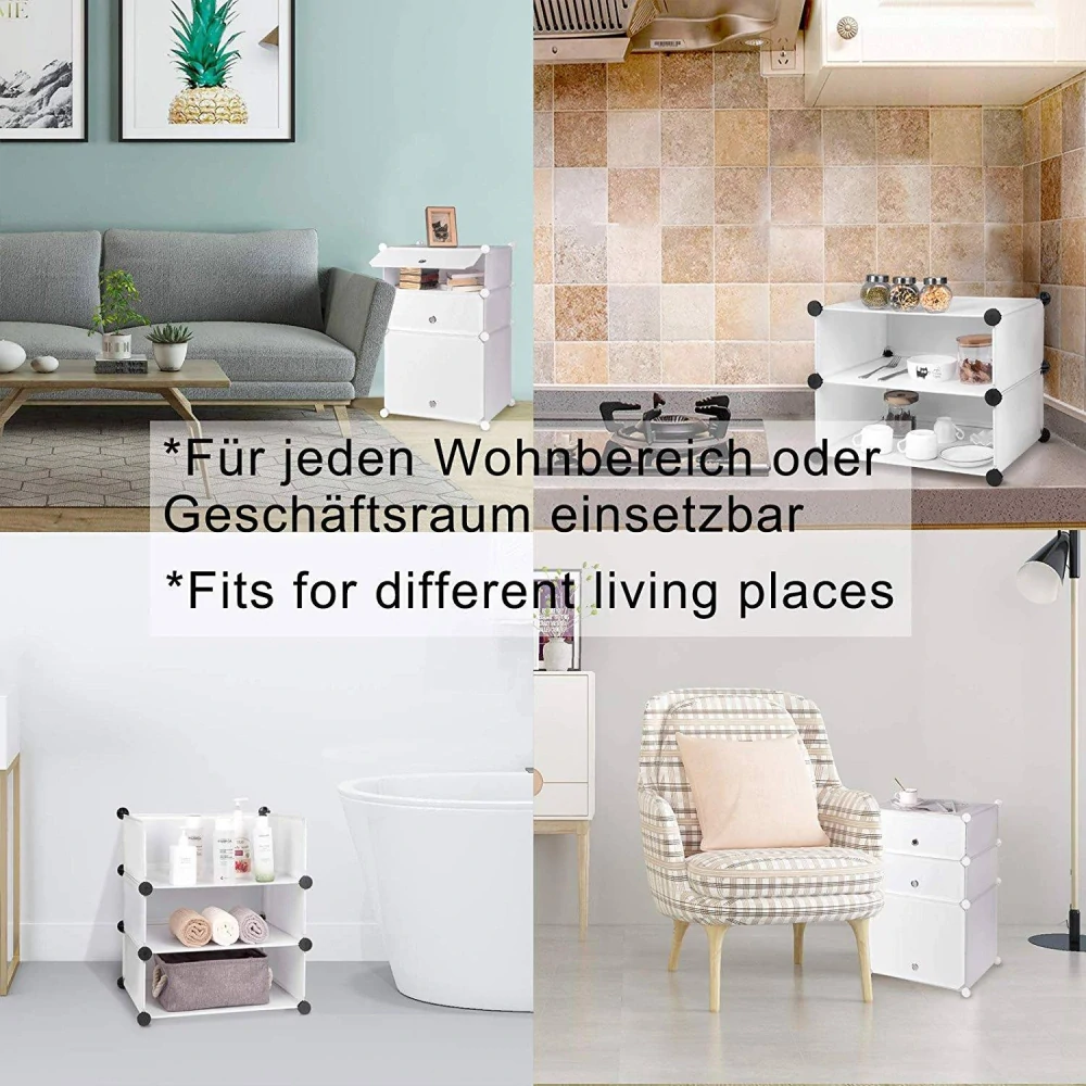 Skříňka na boty WOLTU DIY s dvířky