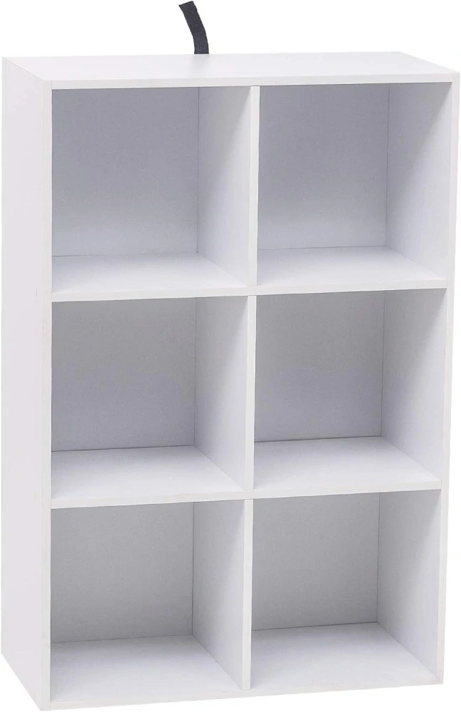WOLTU SK002ws3 6komorová knihovna 59,6 x 29 x 89 cm