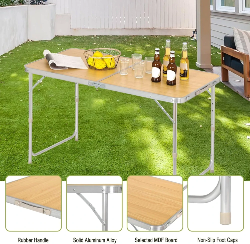 Kempingový stůl WOLTU 59,9 D x 119,9 W x 60 V