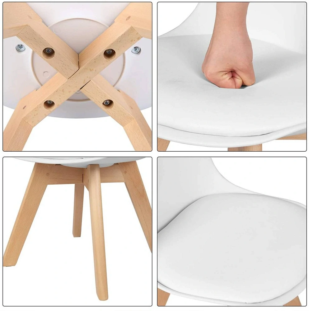 Dětská židle WOLTU, s dřevěnými nohami a opěrkou, výška sedáku 33 cm