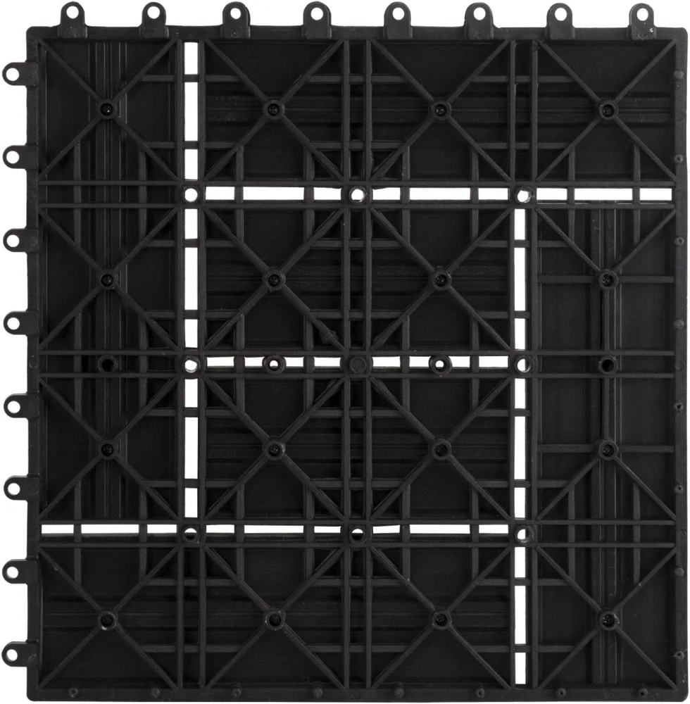 WOLTU 11 x WPC kompozitní terasové dlaždice 30 x 30 cm (1 m²)