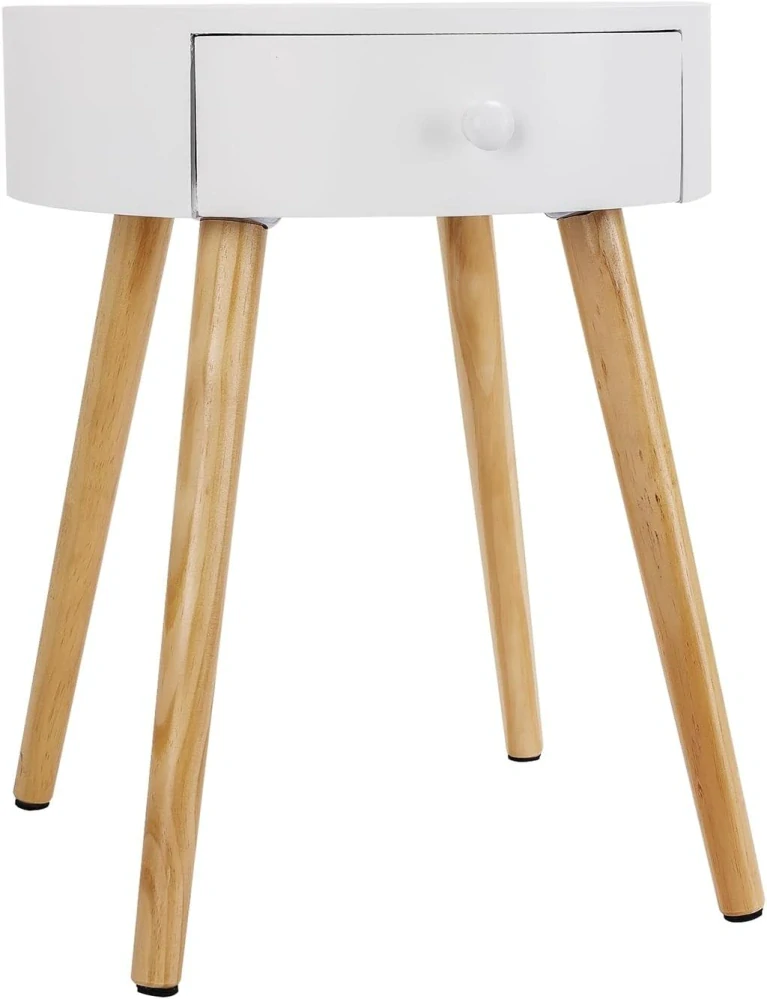 WOLTU odkládací stolek, noční stolek se zásuvkou 38x38x48cm, MDF