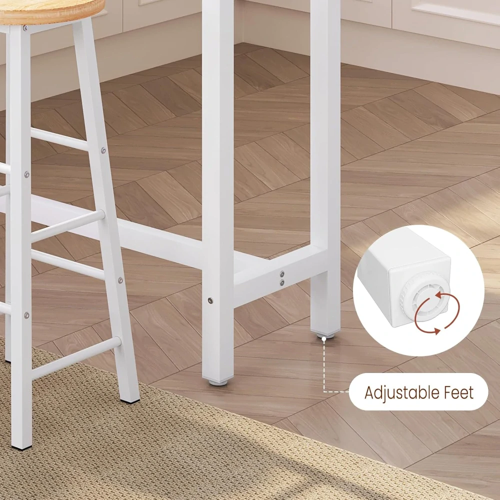 WOLTU BT17ws Barový stůl Bistro stůl 120 x 40 x 100 cm