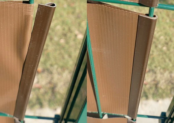 Síťové proužky WOLTU, dvojitá drátěná síť, hnědá