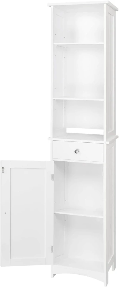EUGAD 0024WY Koupelnová skříňka 33x23x165cm Bílá
