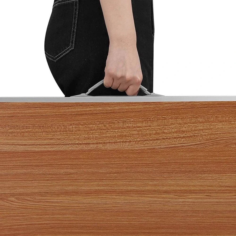 Kempingový stůl WOLTU, skládací stůl, přenosný piknikový stůl s rukojetí, hliník a MDF